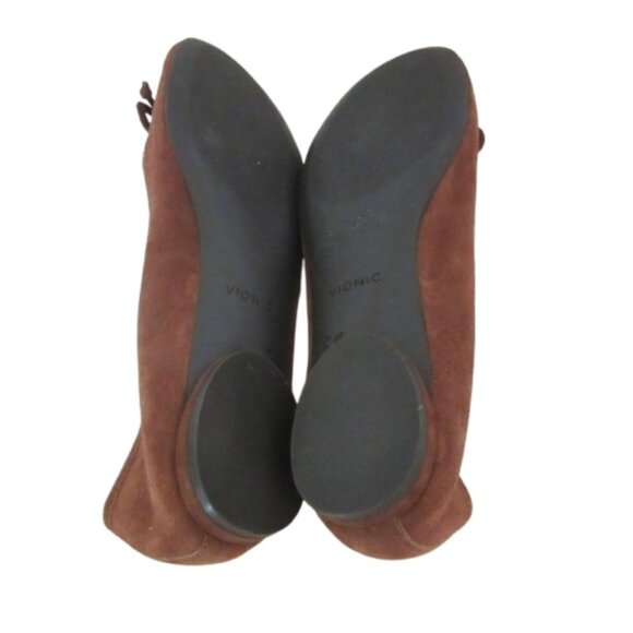 Vionic Callisto Brown Suede Ballet Shoes Size 8.5M - Picture 5 of 6